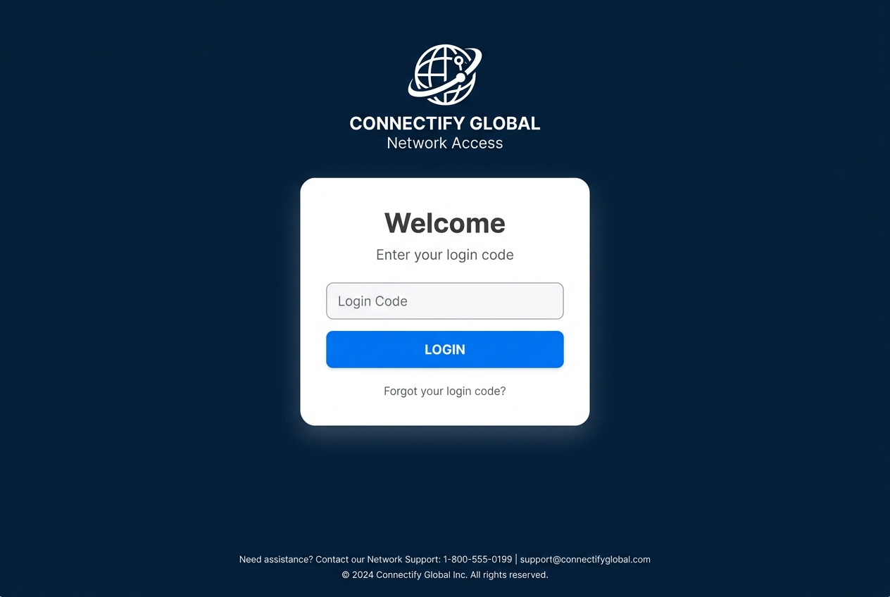 Hotspot Login Page