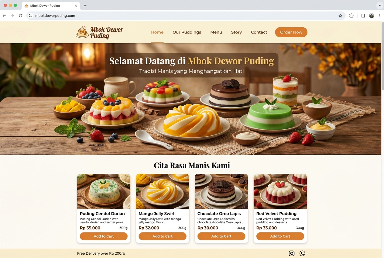 Mbok Dewor Puding